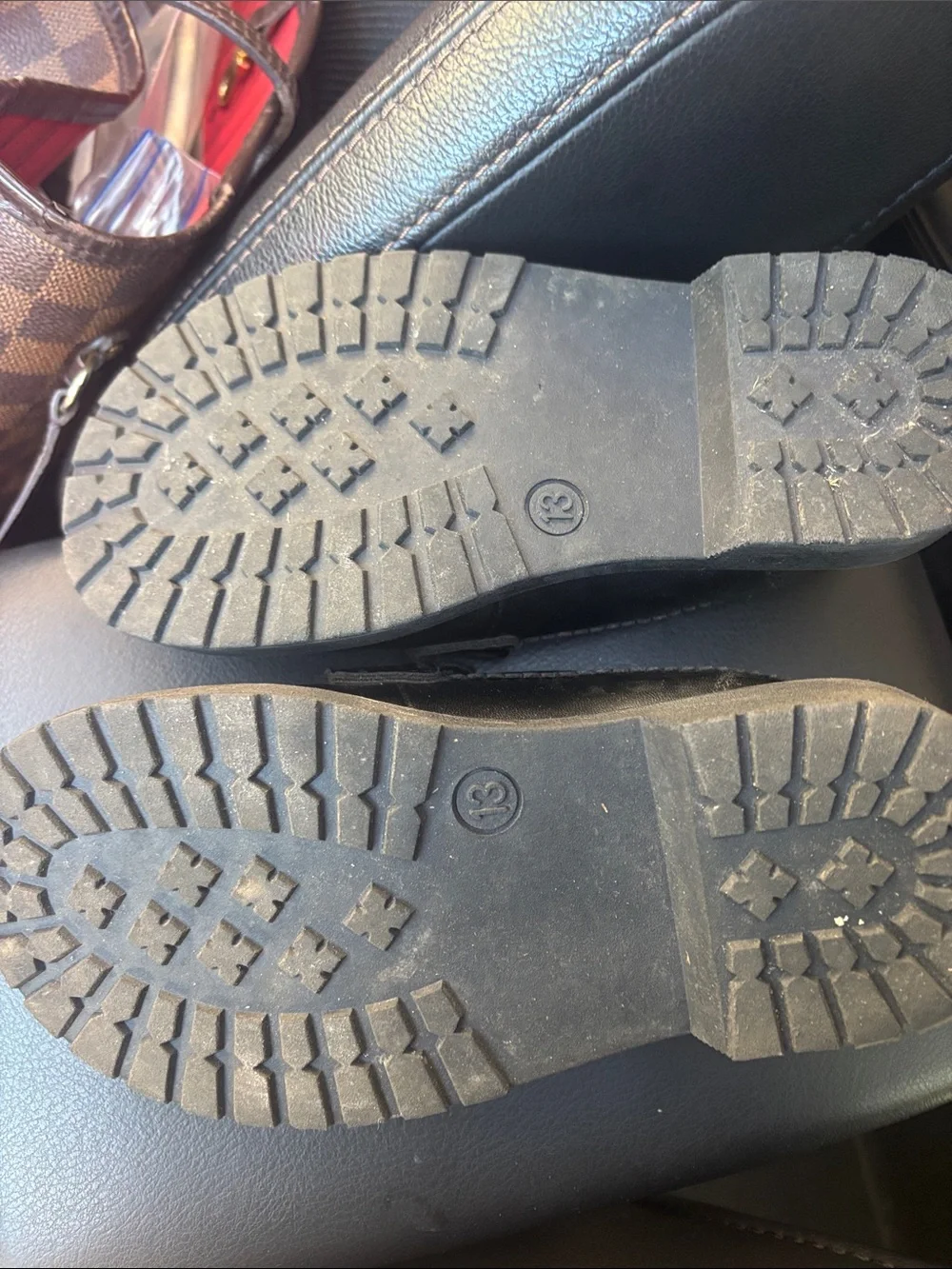 wonder nation Black Girls' Slip-On Penny Loafers